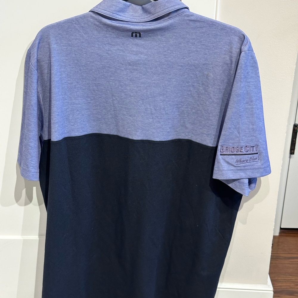 TravisMatthew Polo Shirt XL NWT two tone Performance Goof Shirt Men’s - Picture 5 of 5